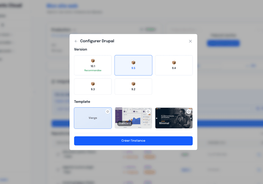 Interface Facturation à l’heure + stop/start